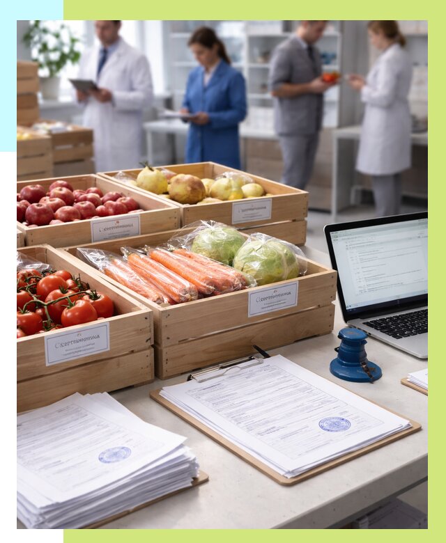 Сертификация овощей и фруктов в Минеральных Воде от 8804 р. | Алешин-Мнр