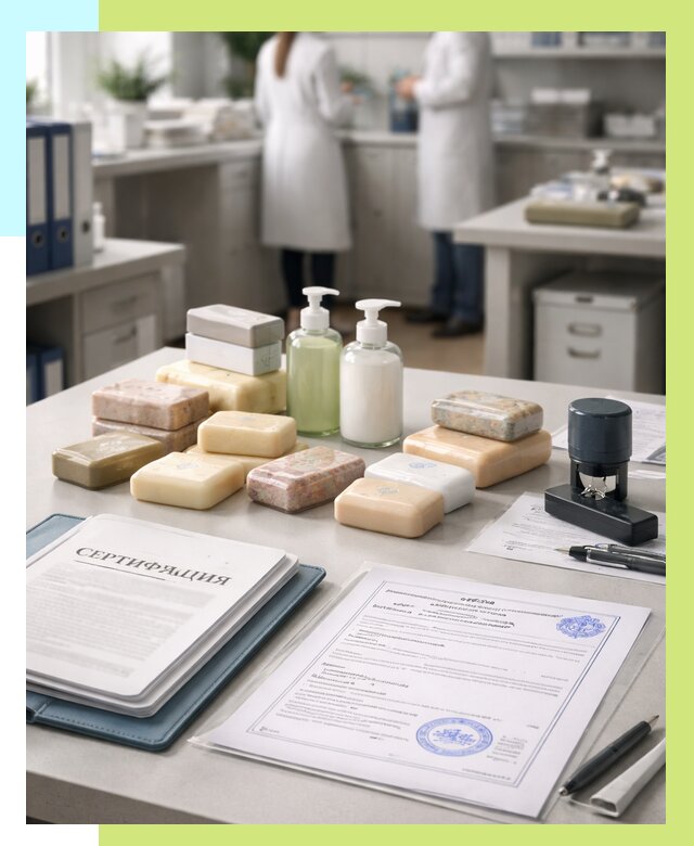 Сертификация мыла и сертификат на мыло в Минеральных Воде от 12430 | Алешин-Мнр