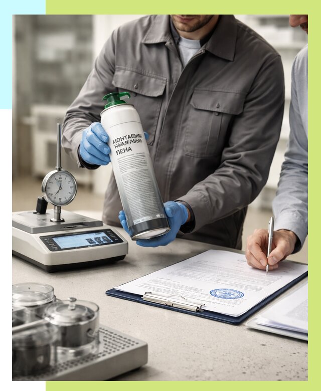 Сертификация монтажной пены в Минеральных Воде от 15537 р. | Алешин-Мнр