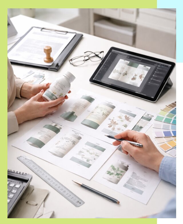 Профессиональная разработка дизайна и текста этикетки продукции в Минеральных Воде