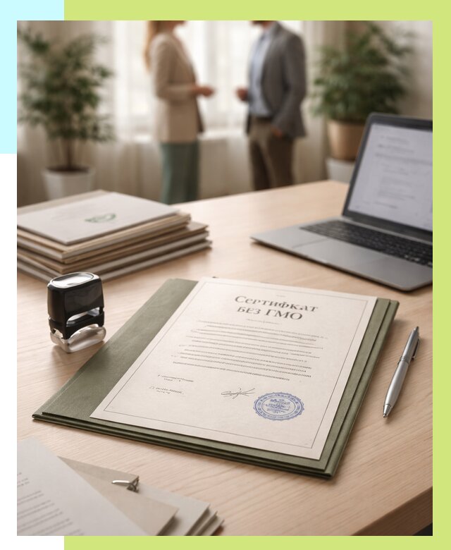 Сертификат без ГМО в Минеральных Воде от 7769 р. оформить срочно Алешин-Мнр