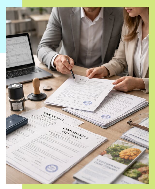 Сертификат ISO 22000 в Минеральных Воде от 41432 р. под ключ | Алешин-Мнр